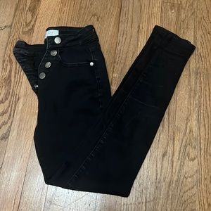 black denim jeans